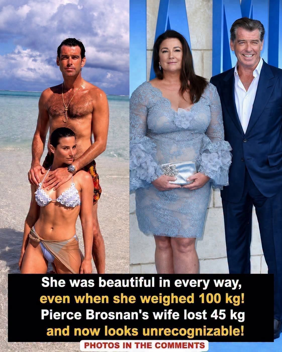 She lost over 45 kg…