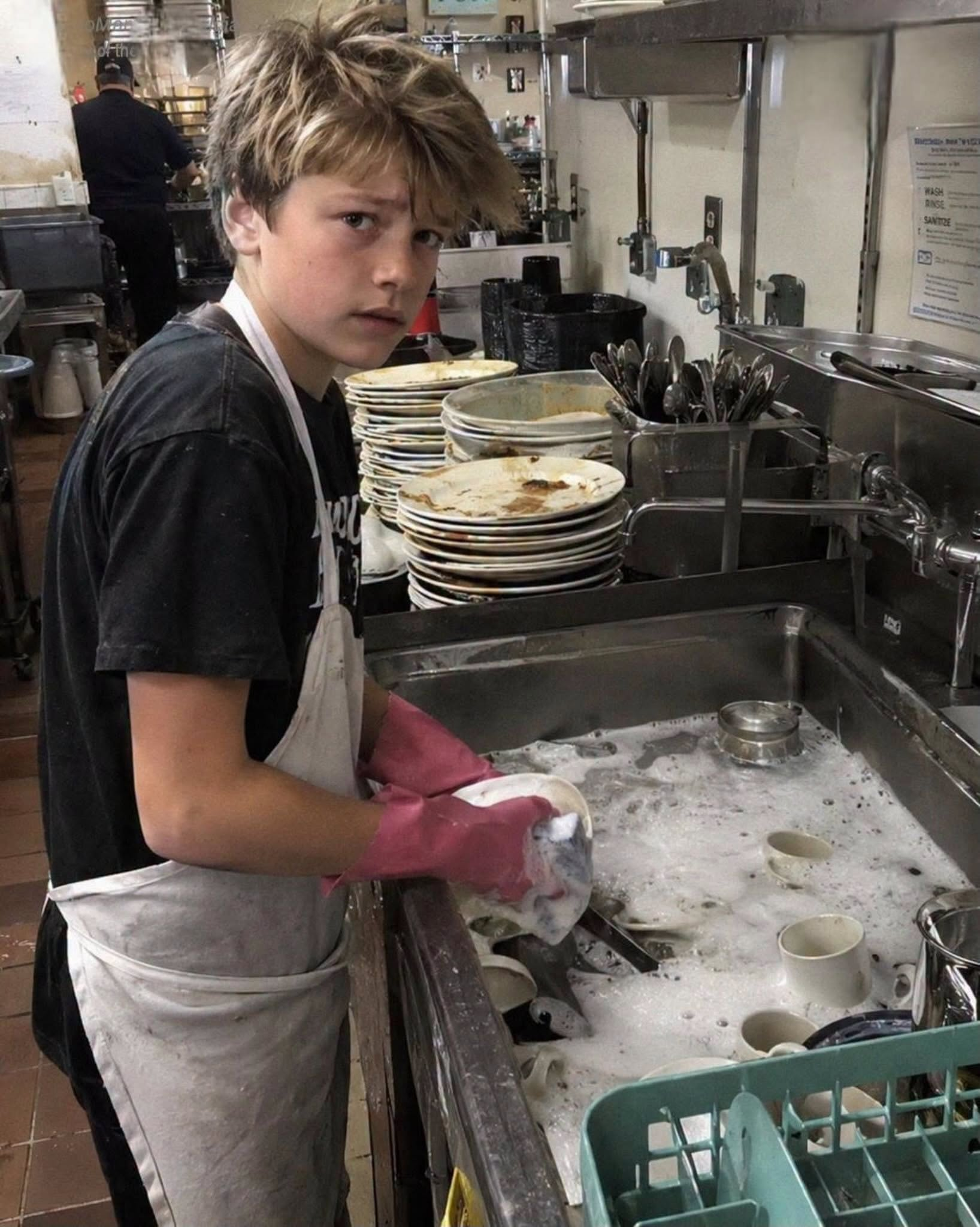 My 13 Year Old Son Took a Dishwashing Job Without Telling Me Then His Boss Called and Asked, Do You Know What He Does with Every Paycheck?